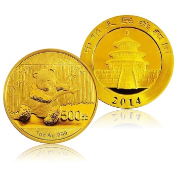 2014年熊猫金币 1盎司 圆形金币
