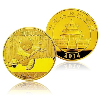 2014年熊猫金币1公斤 圆形精制金币