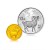 2015年羊年本色金銀紀念幣 1/10盎司圓形金幣+1盎司圓形銀幣
