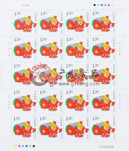生肖“猪”整版邮票  