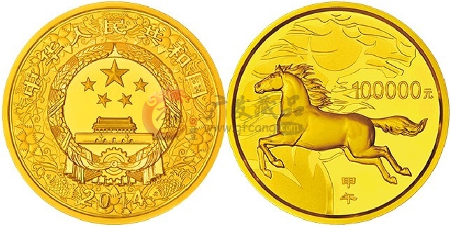 　　2014中国甲午马年生肖10公斤本金币
