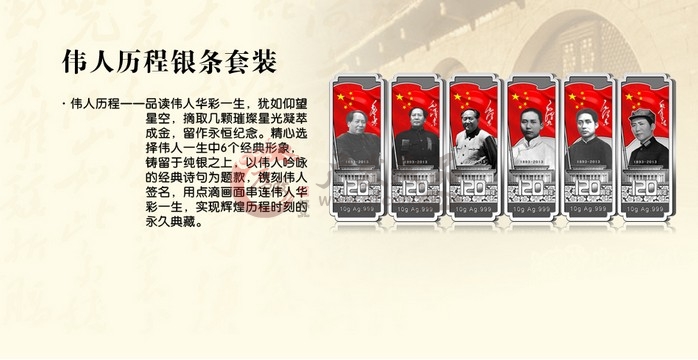 2013年 毛泽东诞辰120周年 纪念银条套装