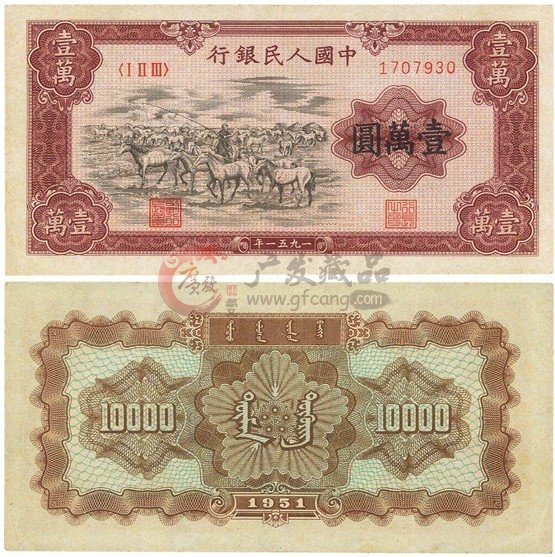一萬元牧馬圖