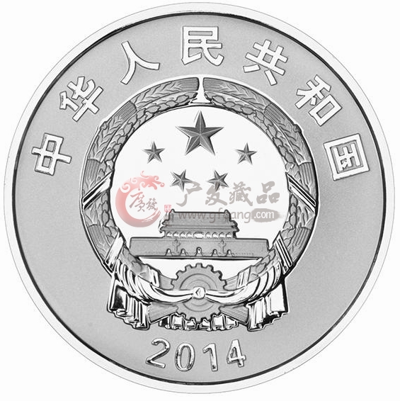 （1/4盎司）圆形精制金质纪念币正面图案