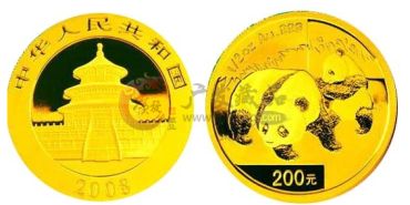 2008年熊猫金币的收藏价值