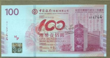 中国银行纪念钞的行情投资分析