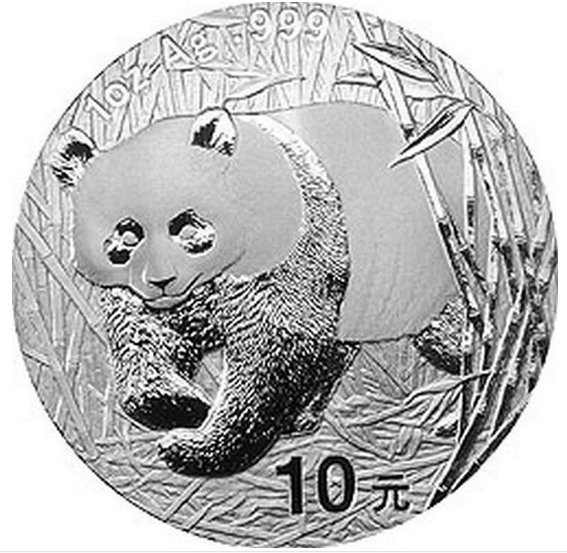 2002版的熊猫纪念币