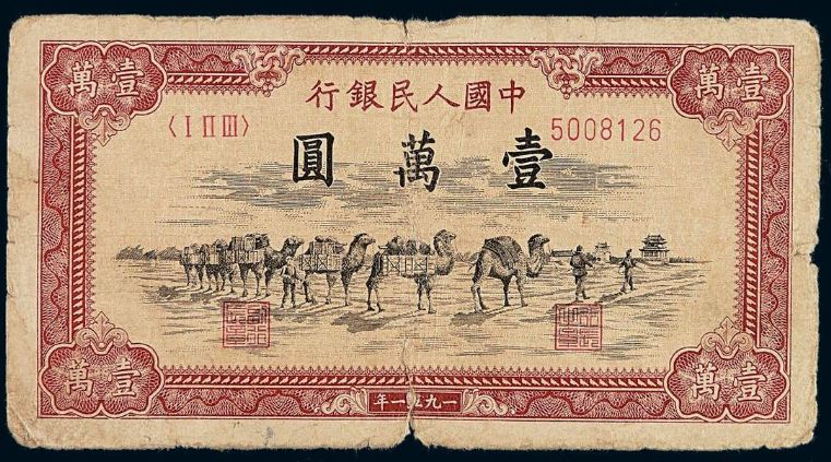 1951年骆驼队纸币市场行情分析
