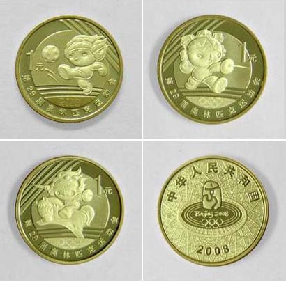 北京奥运会（第3组）流通纪念币