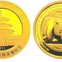 京沪高速铁路开通熊猫加字金币