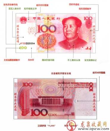 第五套人民币防伪技术的应用与辨别