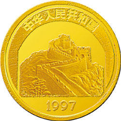 中国传统文化1/10盎司杂技纪念金币