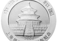 上海银行成立十周年1盎司熊猫加字纪念银币