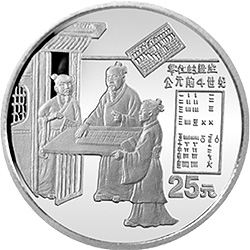 中国古代科技发明发现零的使用1/4盎司纪念铂币