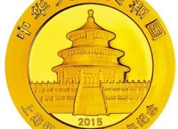 上海银行成立20周年熊猫加字纪念金币