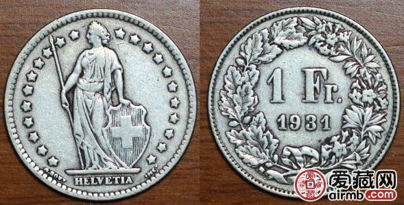 瑞士银币1法郎图文赏析